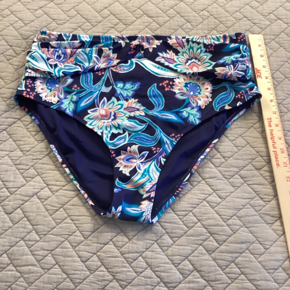 Elemar 2piece Floral High-Neck Bikini Sz 14 - Picture 5 of 14